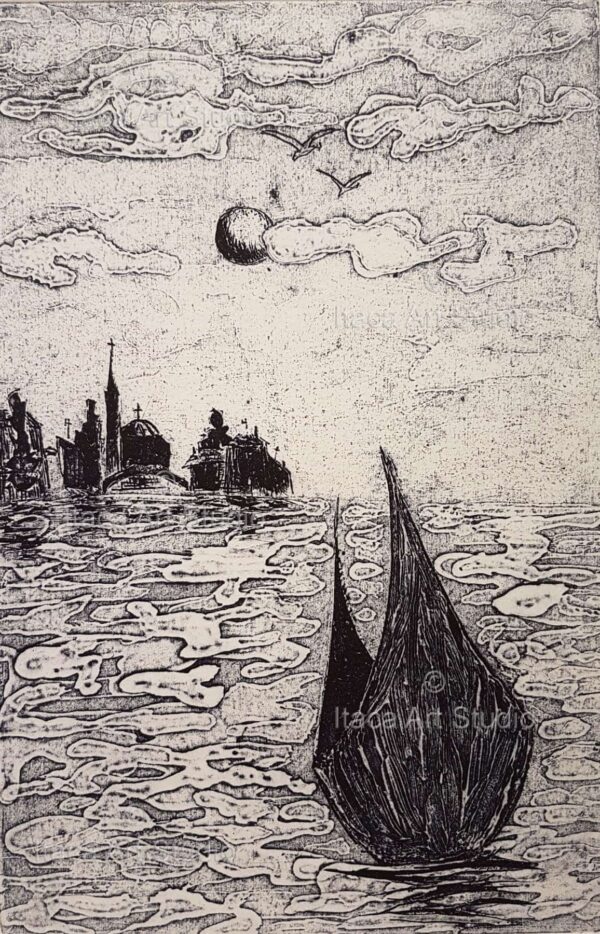 gondola and lagoon island